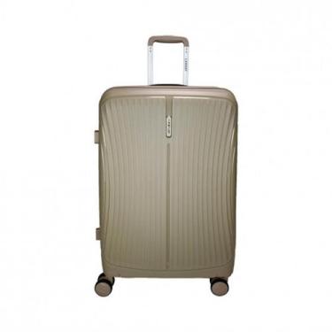 Imagem de Mala Média 23kg Expansível Linha Premium Rodas 360 Tsa - Lansay, Bege