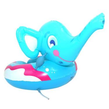 Imagem de Boia Bote Infantil Cuidado com os Bebês Com Esguicho de Água Elefantin