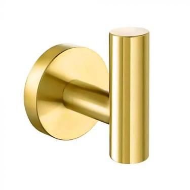 Imagem de Cabide com Gancho Inox Tarsila Dourado - Bela Metais, Dourado