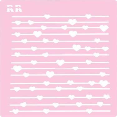 Imagem de Stencil Linha do Amor - Ref. 4072 - 1 unidade - RR Cortadores - Rizzo