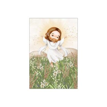 Imagem de Painel De Festa Vertical 1,50 x 2,20 - Páscoa Jesus Cristo Cute 016 - 