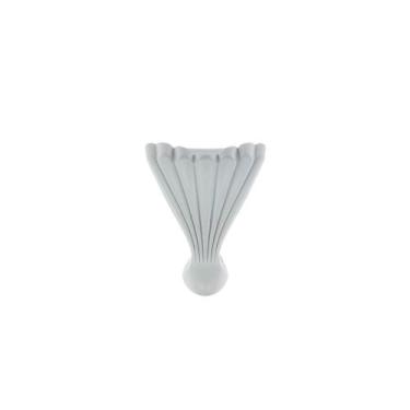Imagem de Kit 4 Pezinho Metal Concha Grande Decoração Sereia Caixas Mdf Bandeja 