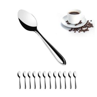 Imagem de KIT 12 Colher De Café Chá Em Aço Inox 9,5CM - Rio Tijucas