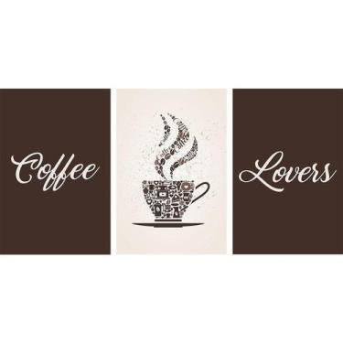 Imagem de Quadros Para Cozinha Área Gourmet Café Coffee Lovers - Loja Wall Frame