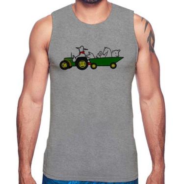 Imagem de Regata Fazendeiro - Foca na Moda, Cinza, GG