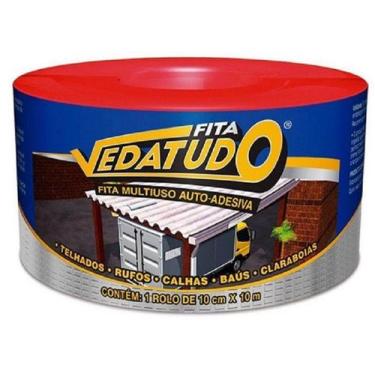 Imagem de Fita Adesiva Aluminizada DRYKO 10CM X 10M Rolo Vedatudo