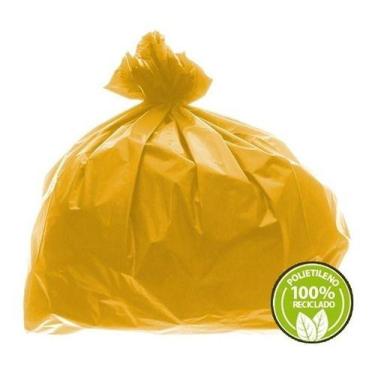 Imagem de Saco De Lixo Super Leve 100L Amarelo 0,02Mm 100Un - HIGIPACK
