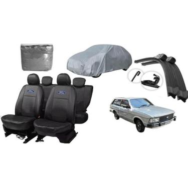 Imagem de Kit Completo para Belina 1980 a 1991: Capa de Couro, Capa de Cobrir e 