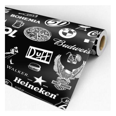 Imagem de Papel De Parede Temático Para Área De Churrasco - 3,30x0,50m - DEKAL D