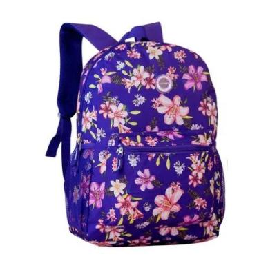 Imagem de Mochila Escolar Feminina Roxa Clio Style  Estilo e Praticidade para a 