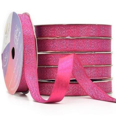 Imagem de Fita de Cetim com Lurex Prata Nº 02 10mm com 10 Metros - Cinderela, 04