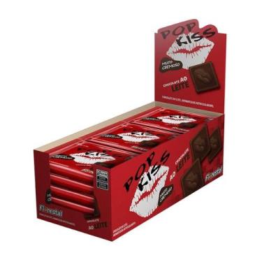 Imagem de Chocolate Pop Kiss ao Leite 20g - Embalagem com 15 Unidades - Floresta