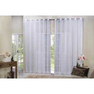 Imagem de Cortina linho bordado sala e quarto 4,00 x 2,75 - SAFIRA ENXOVAIS, Bra