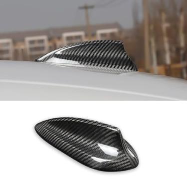 Imagem de SUNJIKA Compatível com acabamento de capa de antena de tubarão de fibra de carbono real para BMW 1 2 3 5 6 X1 X2 X3 X4 X5 X6 X7 F20 F21 F52 F45 F6 F31 F34 F48 F49 F39 F15 F16 F855 F86 G01 G02 G05 G08