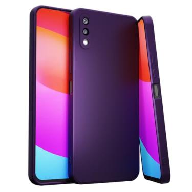 Imagem de Capa Case Compatível Sannsung Galaxy A02 Silicone Aveludada [ROXO METÁLICO]