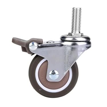 Imagem de Rodas para Cadeiras de Escritório, Rodas Giratórias de Borracha Tpe Com Suportes de Liga 4pcs Rodízios Giratórios Resistentes Ao Desgaste de 2 Polegadas para Equipamentos Médicos