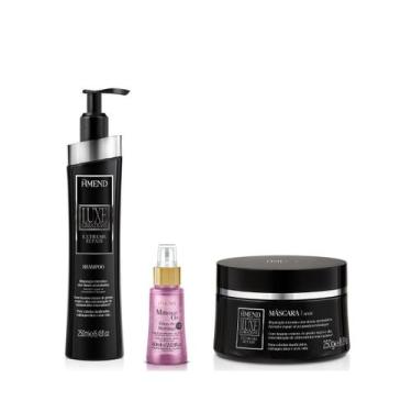 Imagem de Amend Luxe Creations Extreme Repair Sh 250ml + Masc 250ml + Millenar O