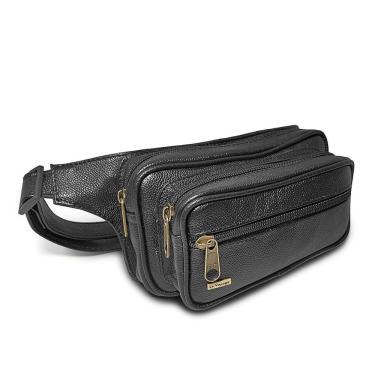 Imagem de Pochete Feita De Couro Le Voyage Espaçosa Resistente Unissex