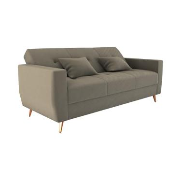 Imagem de Sofá Cama Vintage com Baú Reclinavel 3 Lugares