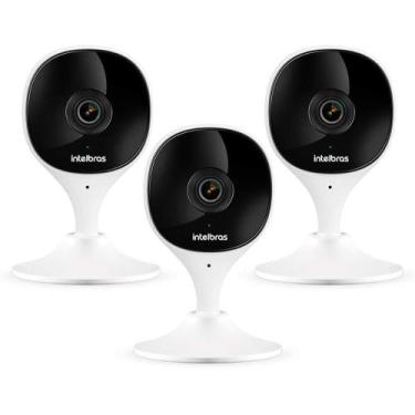 Imagem de Kit 3 Câmeras Wi-Fi com Aúdio e Inteligência Artificial iMx C Intelbra