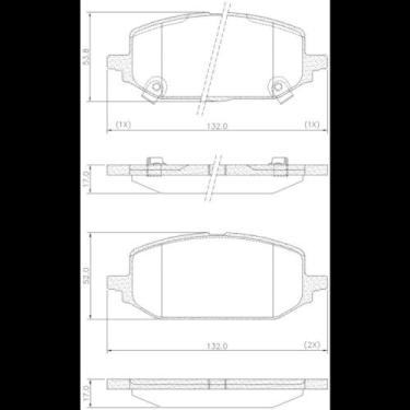 Imagem de Pastilha Freio Dian Chevrolet Onix Plus 2019 a 2024 Fras-Le