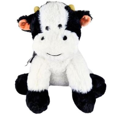 Imagem de Vaca De Pelúcia Vaquinha Malhada 30cm Fazenda Fazendinha - Fizzy