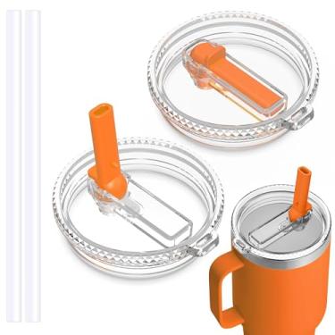 Imagem de HAILIWEI Tampa de canudo à prova de vazamento de 850 g para YETI, tampa de copo para Yeti Rambler copo de 30/947 g, caneca de canudo de 26/35/1,190 g e Hydro Flask copo de viagem de 32/1,134 g, tampa