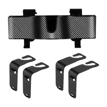 Imagem de QccHieUs Areto -cabeça do carro Organizador de gancho de gancho de cabeça, porta -copos Trip tound Trip Storage Storage Box Hanger para lanches, brinquedos,