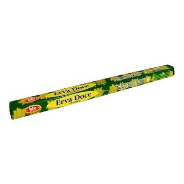 Imagem de Incenso Indiano Bic Erva Doce Caixa com 8 Varetas - Lua Mística - 100%