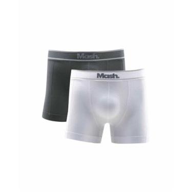 Imagem de KIT 2 CUECAS BOXER Masch MICROFIBRA SEM COSTURA cores variadas - Mash,