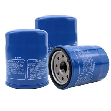 Imagem de 15400-PLM-A02 Filtro de óleo de reposição para Honda Accord CR-V Civic Odyssey Pilot 1983-2022 | Pacote com 3 filtros de óleo de motor de alta eficiência compatíveis com vários modelos Honda