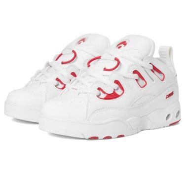 Imagem de Osiris Tênis de skate masculino D3 E, Branco/vermelho/branco., 44
