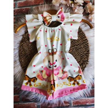 Imagem de Macacão Baby Baby Menina Infantil Temático Realeza + Laço de Cabelo - 