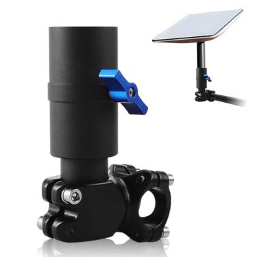 Imagem de DZG Suporte Starlink para alcance de 2 a 2,8 cm, mini kit de montagem Starlink, grampo adaptador de tubo Starlink adequado para ambientes externos, trailers, postes, telhados, barcos, SUV, campistas,