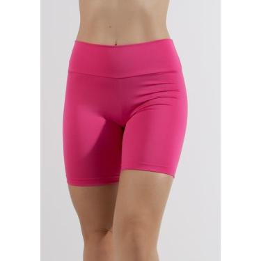 Imagem de Bermuda Suplex Fitness Feminina Academia Treino Malhar Cintura Alta Ci