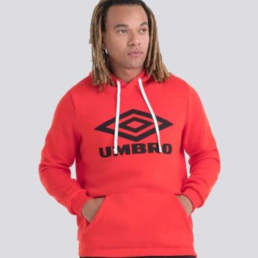 Imagem de Moletom Umbro D Essential Vermelho, M