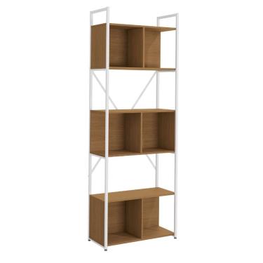 Imagem de Estante Alta Com 3 Nichos 202X72 cm LI014 Canela Branco KPB