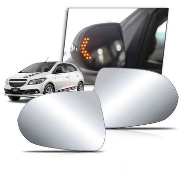 Imagem de Par De Lentes Com Seta Do Espelho Retrovisor Exclusividade Nova Winnparts Onix /prisma