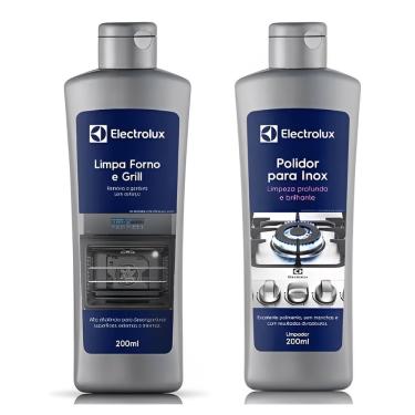 Imagem de Kit limpeza limpa forno E grill + pasta polir inox electrolux