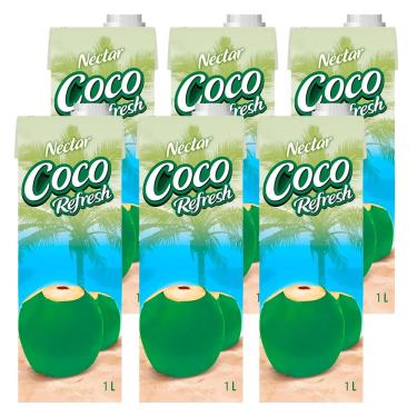 Imagem de Água de Coco Néctar Coco Refresh 1l 6 Unidades