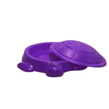 Imagem de Caixa de Areia Parquinho-Tanque Jabuti-Tartaruga Lilás Princesa Feliz Infantil-Tanque Para Areia/Água/Bolinhas-Brinquedão 3 em 1