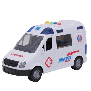 Imagem de Zippy, Carrinho de Ambulância de Brinquedo com Sirene Luzes e Som e Fricção 1:16 a Bateria ou Pilha