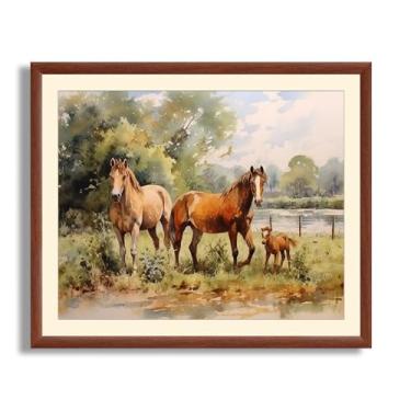 Imagem de Art Shoppe Arte de parede com impressão emoldurada, decoração de parede vintage para sala de estar, quarto, escritório, imagem de alta resolução em papel de arte premium, moldura de 3/10.2 cm com