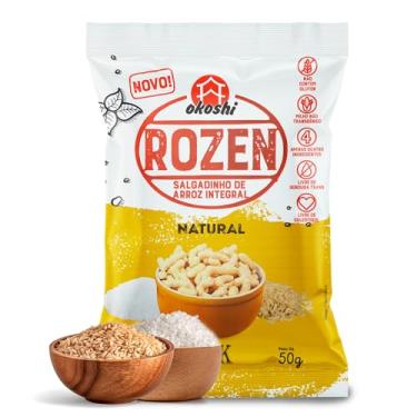 Imagem de OKOSHI - Rozen Natural - Snacks Saudáveis de Baixa Caloria, Lanches Fit para a Dieta, Salgadinho Japonês - Vegano, Sem Glúten, Sem Lactose, Sem Gordura Trans, Kosher - 50g