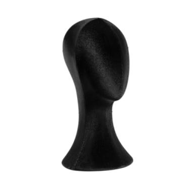 Imagem de Kokiya Manequim Cabeça do modelo da peruca de espuma Veludo Easy Pin Use Hat Display Stand para Prop Cosmetology Cap Shopping Wig Fazendo , Preto