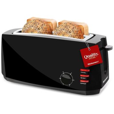 Imagem de ECT 4829B Torradeira Elétrica 4 Fatias com 6 Níveis de Tostagem com Função Descongelar e Bandejas de Migalhas Removíveis, 110v, ELITE