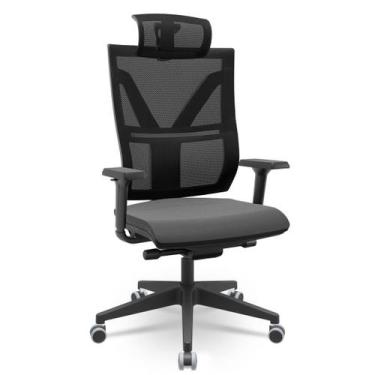 Imagem de Cadeira Darix X Slider Braços 3d PU Plaxmetal Nacional Revestida, Sint