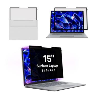 Imagem de BROPGOD Tela de privacidade para Surface Laptop 6/5/4/3/2/1-15 polegadas, protetor de filtro antiespião removível para laptop Microsoft Surface de 15 polegadas