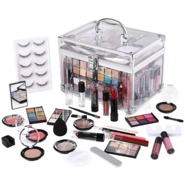 Imagem de Kit de maquiagem CHARMCODE Kit completo com paleta de sombras e batons