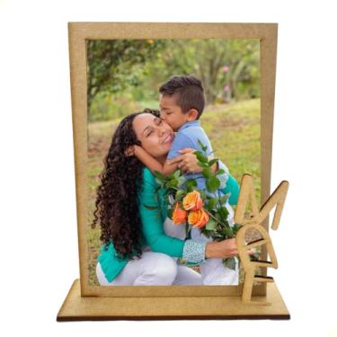 Imagem de Kit 10 Porta Retratos 10x15 Dia Das Mães Lembrancinhas Mdf (Vazado)